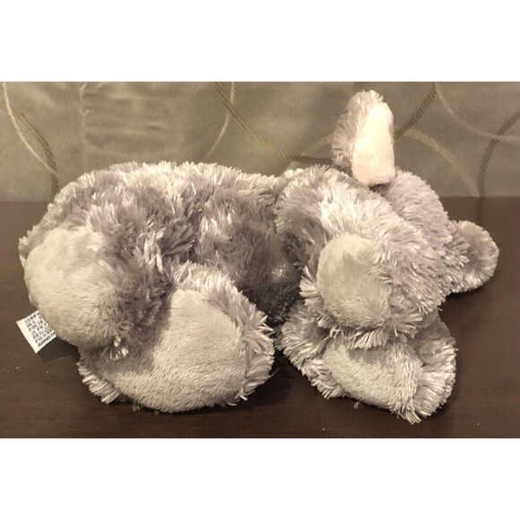Aurora World Ellie 8” Gray Elephant Very Soft Stuffed Plush Animal Mini Flopsie - Picture 8 of 10